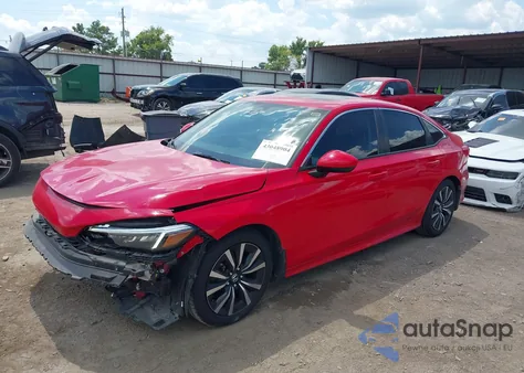 2022 Honda Civic Ex z USA, uszkodzony, nr VIN 2HGFE1F77NH305778